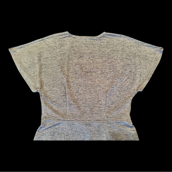 BAR III, ROSE GOLD, METALLIC,TWIST-FRONT DRESS. SHIMMERY METALLIC FABRIC.SIZE M - Picture 6 of 9